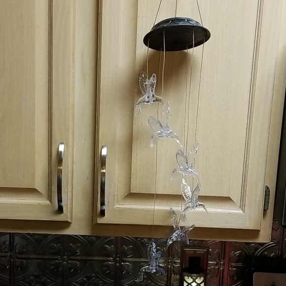 Solar Hummingbird Wind Chime - Picture 4 of 7